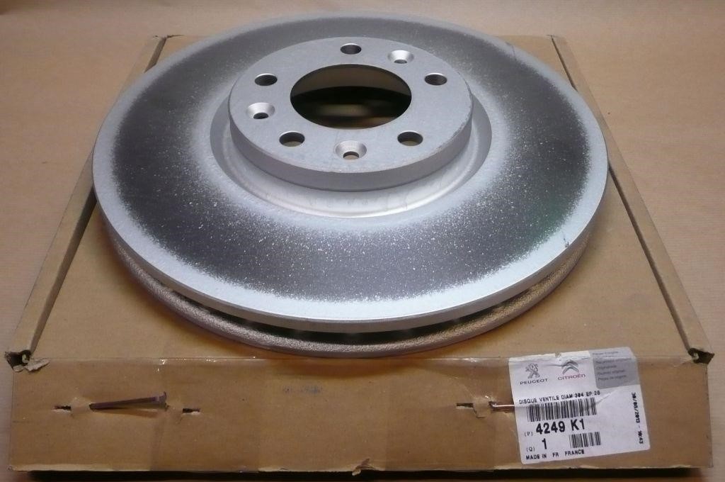 Front vented brake disc Citroen/Peugeot 4249 K1