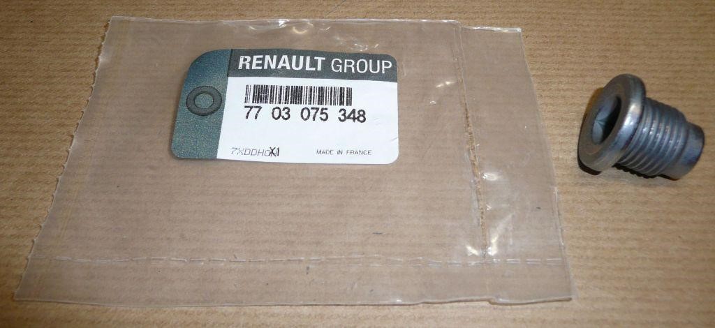 Drain plug Renault Super 5: 7703075348 Renault Sump plug