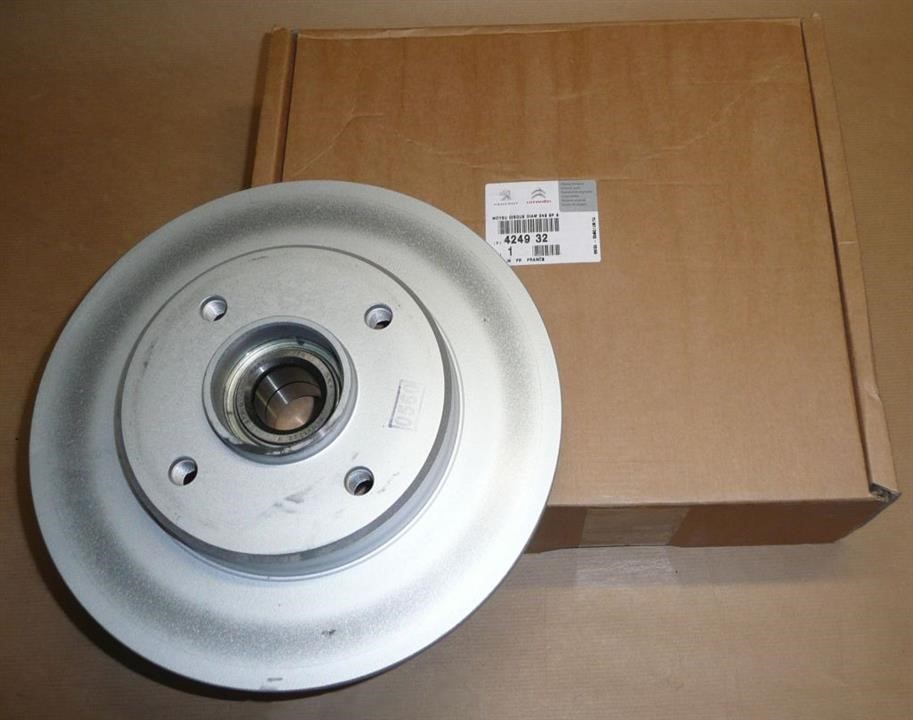 Rear solid brake disc Citroen/Peugeot 4249 32