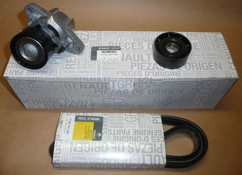 Drive belt kit Renault Logan: 7701477527 Renault Drive belt kit