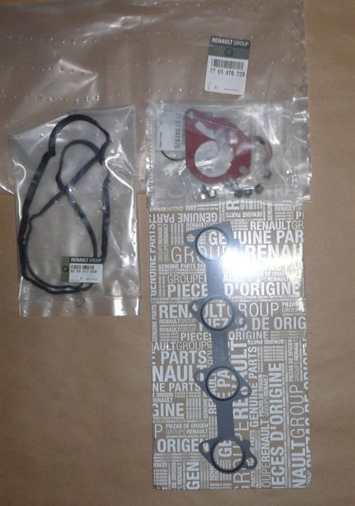 Engine head gasket Renault Fluence: 7701476729 Renault Gasket Set, cylinder head