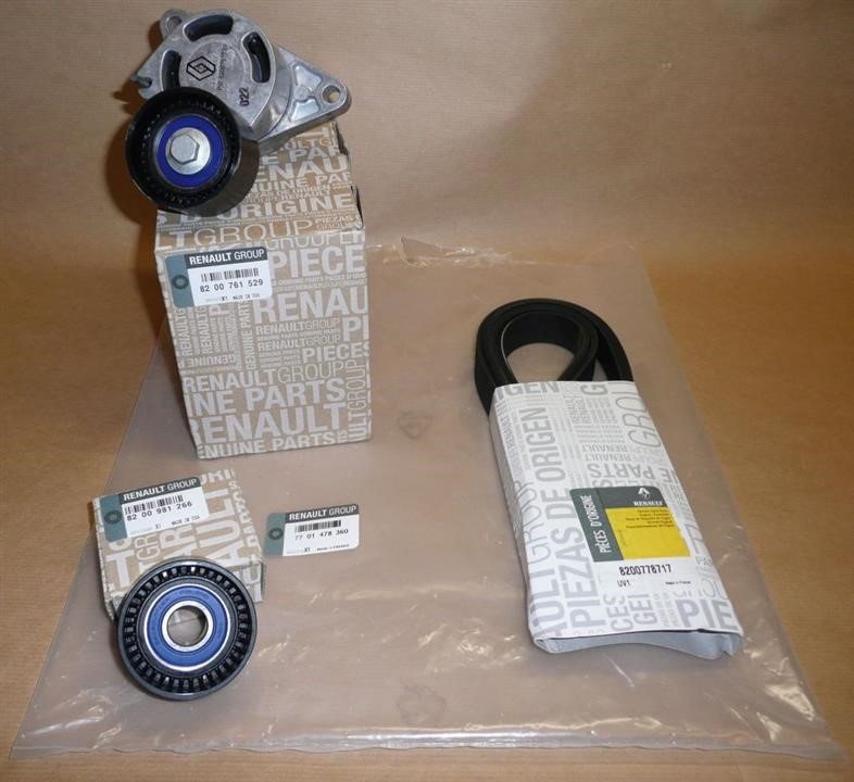Drive belt kit Renault Master: 7701478360 Renault Drive belt kit