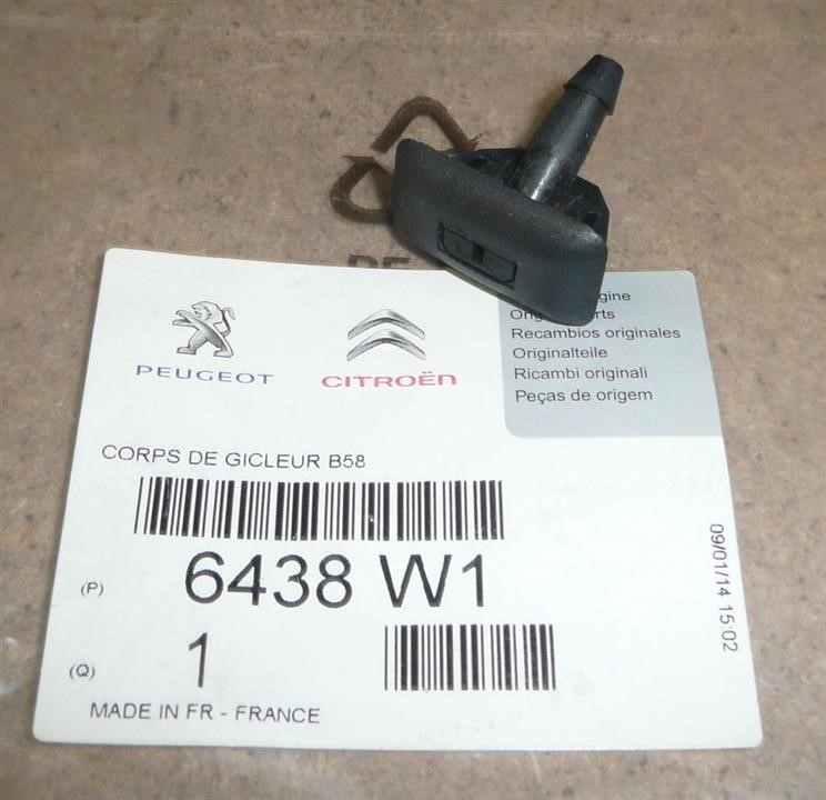 Citroen/Peugeot 6438 W1 Glass washer nozzle 6438W1