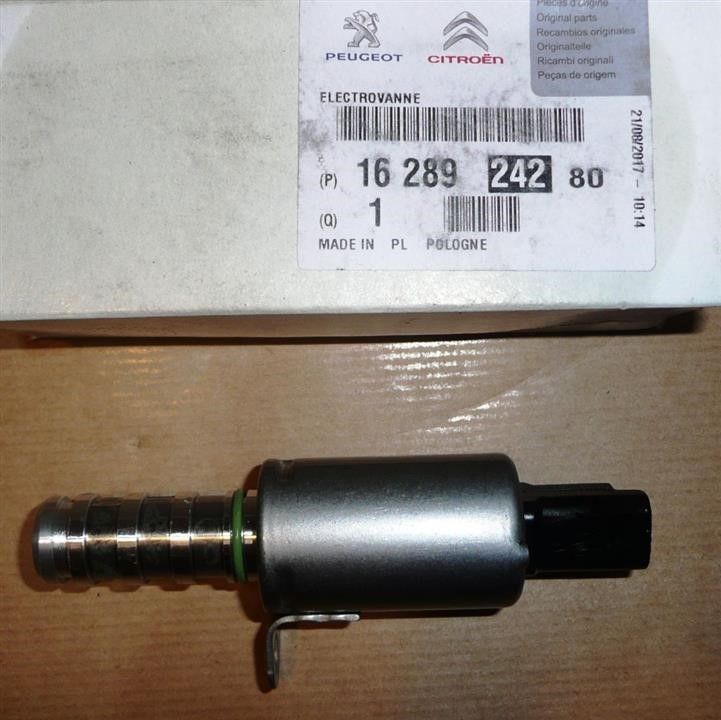 Valve of the valve of changing phases of gas distribution Citroen/Peugeot 16 289 242 80