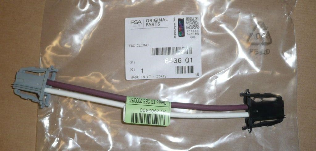 Wire with connector Citroen/Peugeot 6436 Q1