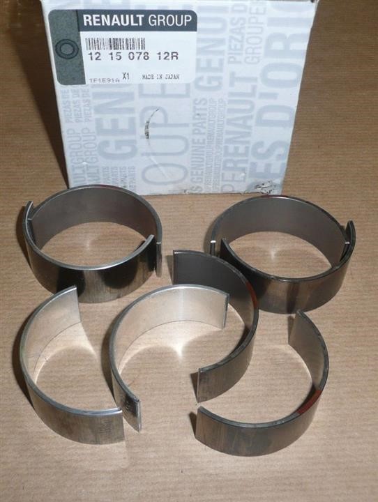 Renault 12 15 078 12R Connecting rod bearings, set 121507812R 121507812R Renault Connecting rod bearings, set
