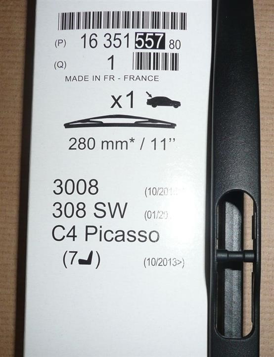 Wiper Blade Citroen/Peugeot 16 351 557 80