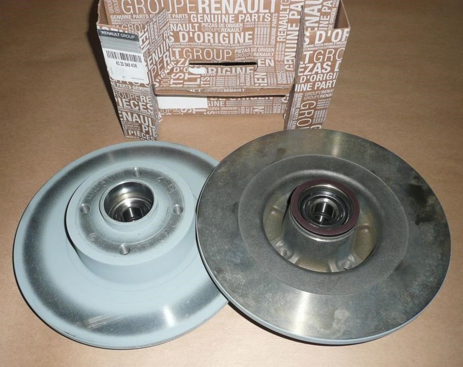 Renault 43 20 049 43R Brake disc, set of 2 pcs. 432004943R