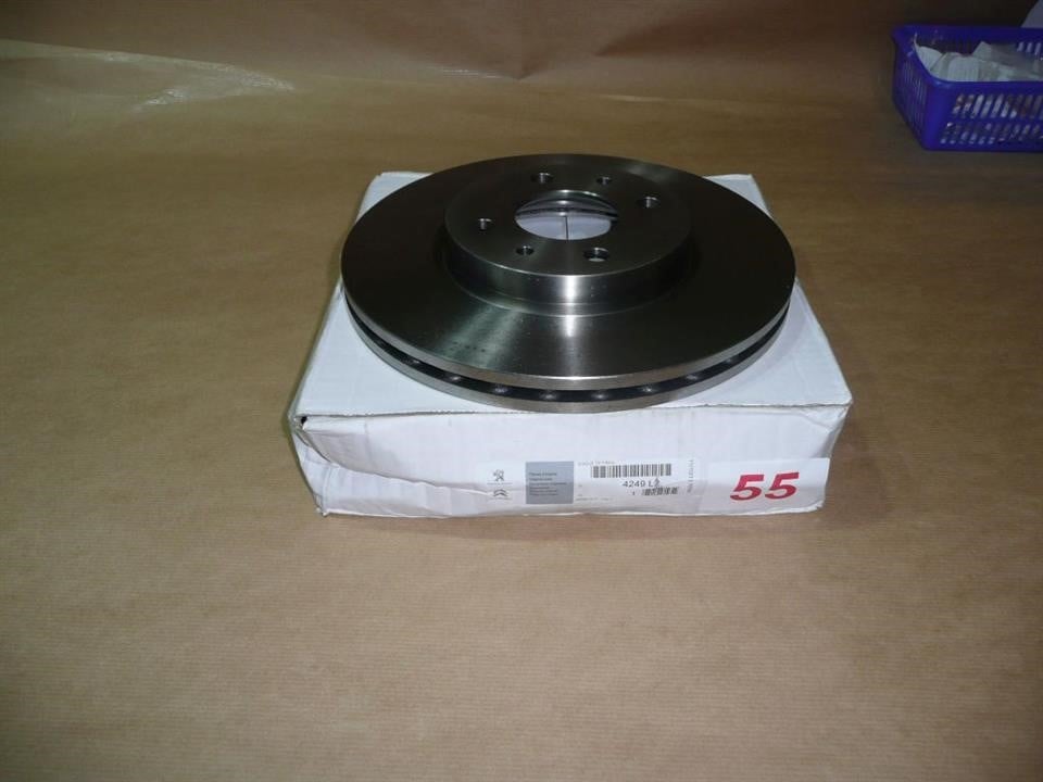 Citroen/Peugeot 4249 L2 Front brake disc ventilated 4249L2