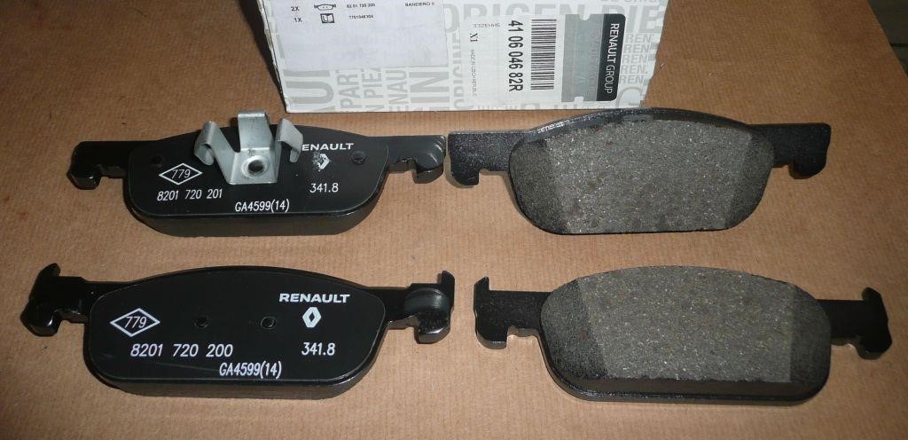 Renault 41 06 046 82R Front disc brake pads, set 410604682R