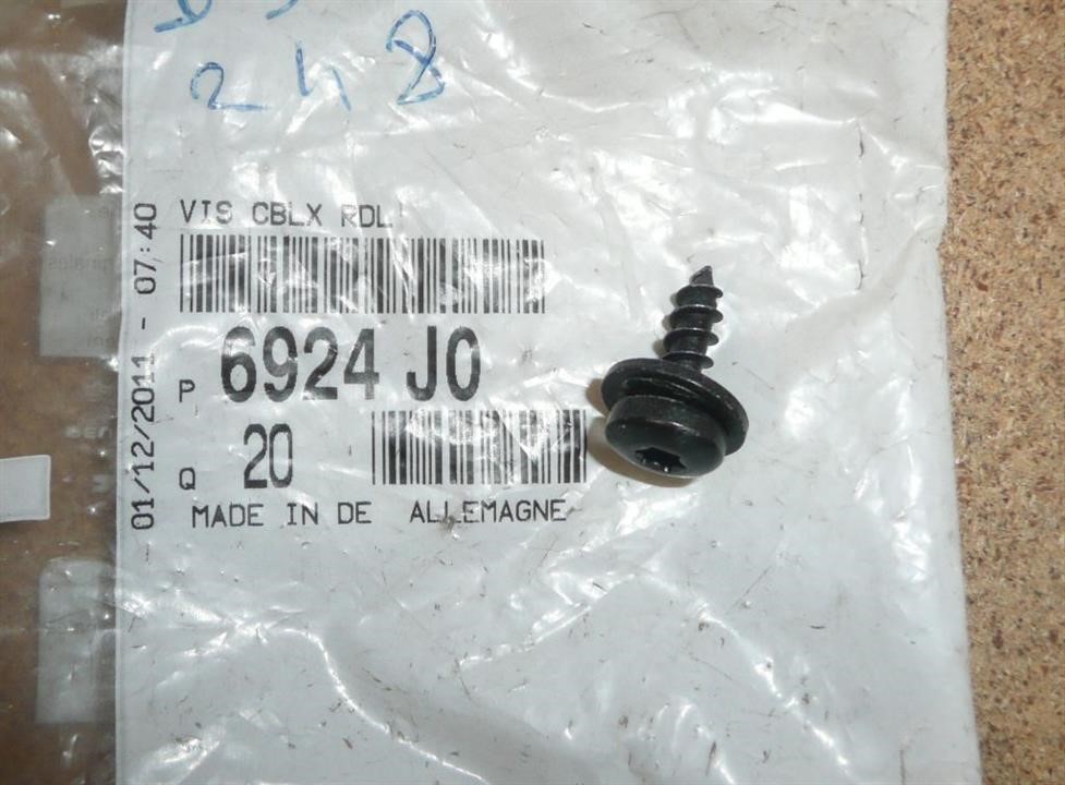 Sheet Metal Screw Citroen/Peugeot 6924 J0