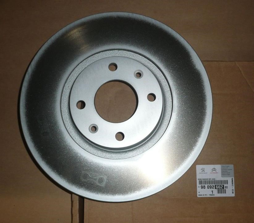 Citroen/Peugeot 98 092 662 80 Front brake disc ventilated 9809266280