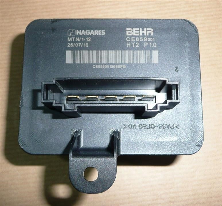 Fan motor resistor Citroen/Peugeot 16 104 973 80