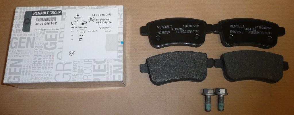 Renault 44 06 046 94R Brake Pad Set, disc brake 440604694R