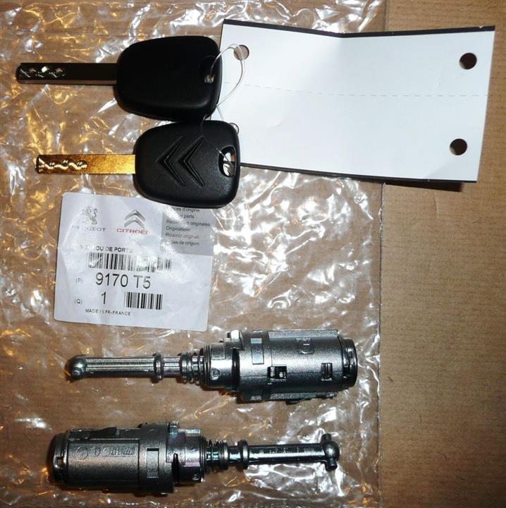 9170T5 Citroen/Peugeot Lock cylinder, set