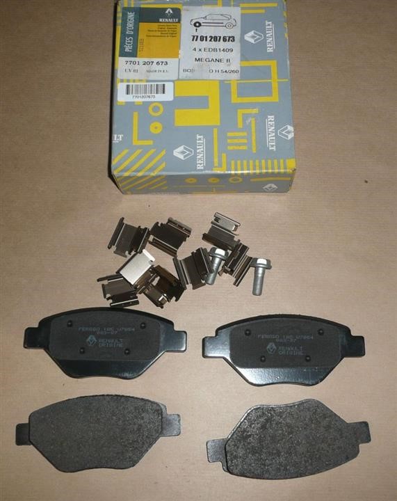Renault 77 01 207 673 Brake Pad Set, disc brake 7701207673