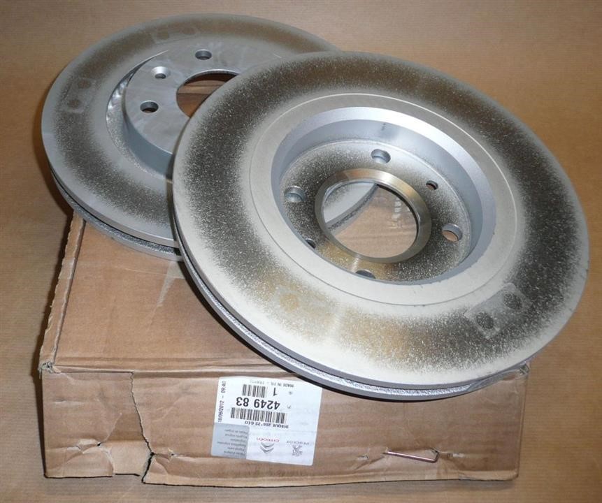 Citroen/Peugeot 4249 83 Front brake disc ventilated 424983