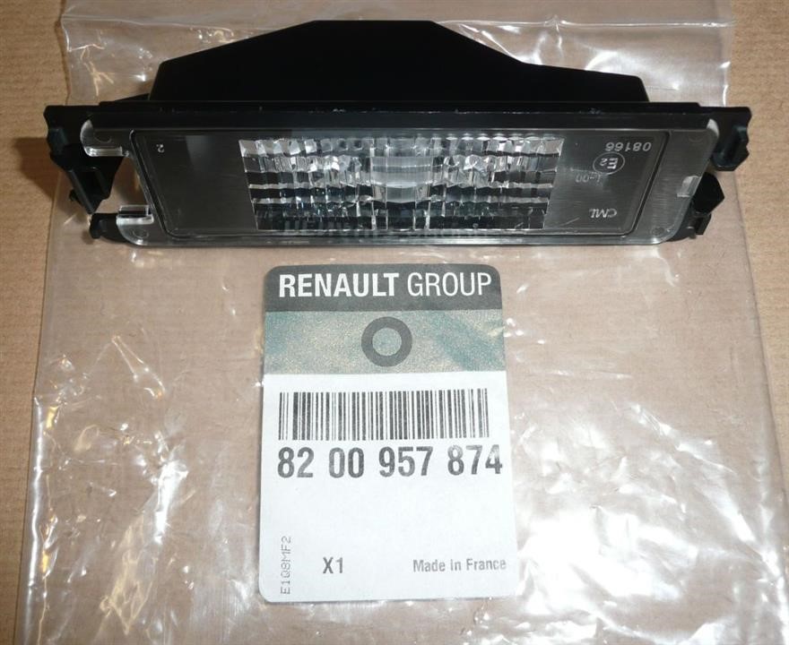 Renault 82 00 957 874 License lamp 8200957874