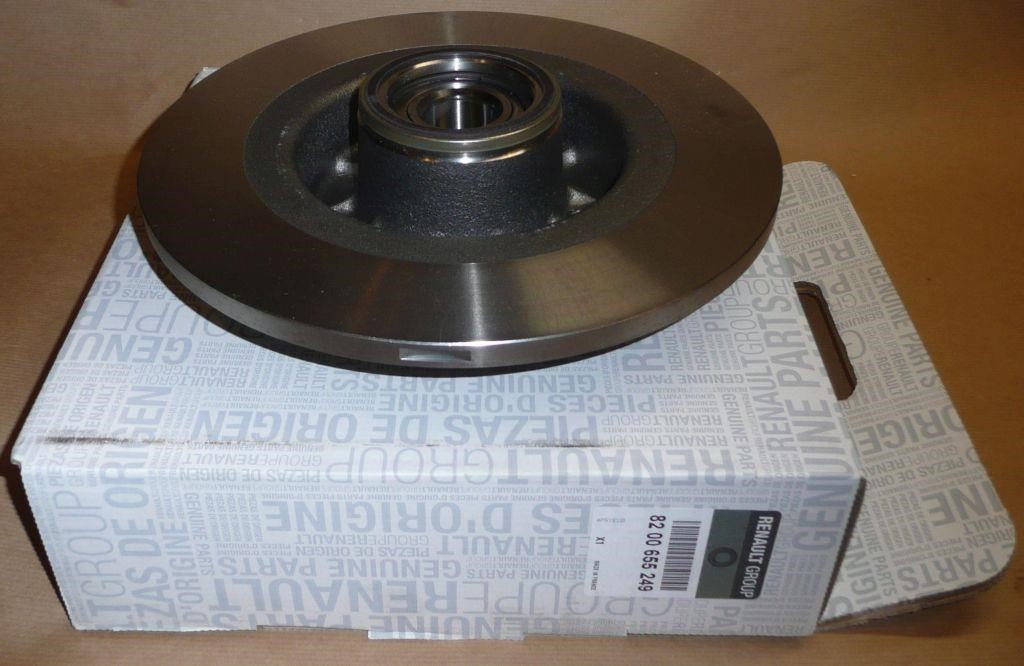 Renault 82 00 655 249 Rear brake disc, non-ventilated 8200655249
