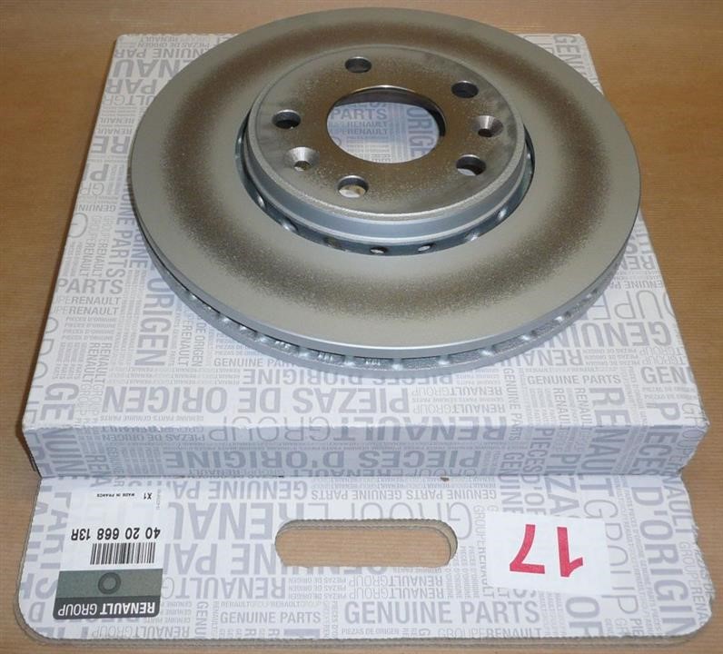 Renault 40 20 668 13R Front brake disc ventilated 402066813R