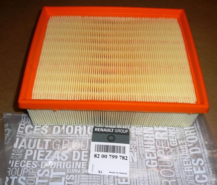 Renault 82 00 799 782 Air filter 8200799782