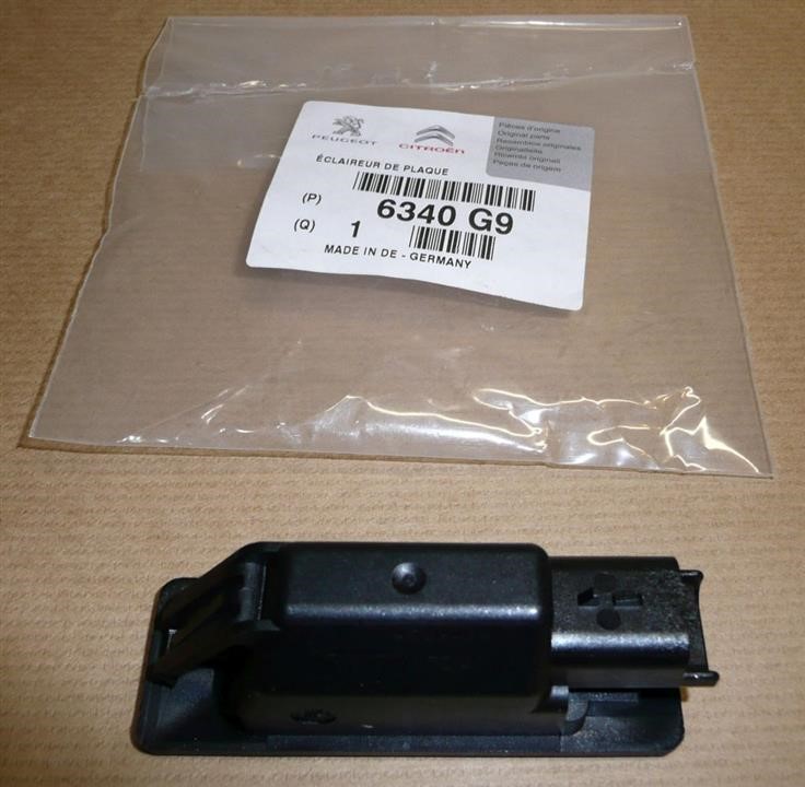 License lamp Citroen/Peugeot 6340 G9