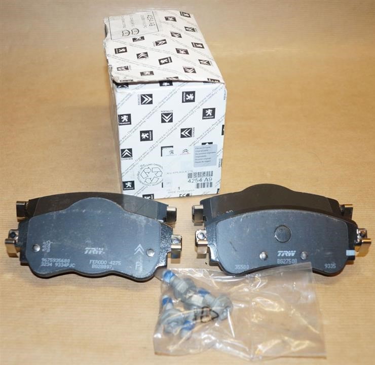 Brake pad Citroen DS4: 4254A9 Citroen/Peugeot Brake pad set