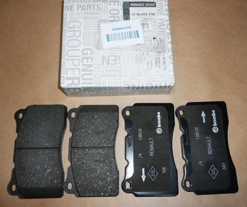 Renault 41 06 093 17R Disc brake pad set 410609317R 410609317R Renault Disc brake pad set