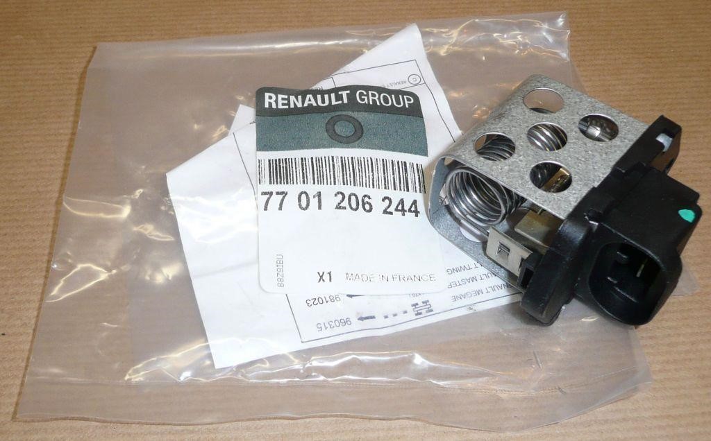 Renault 77 01 206 244 Fan motor resistor 7701206244