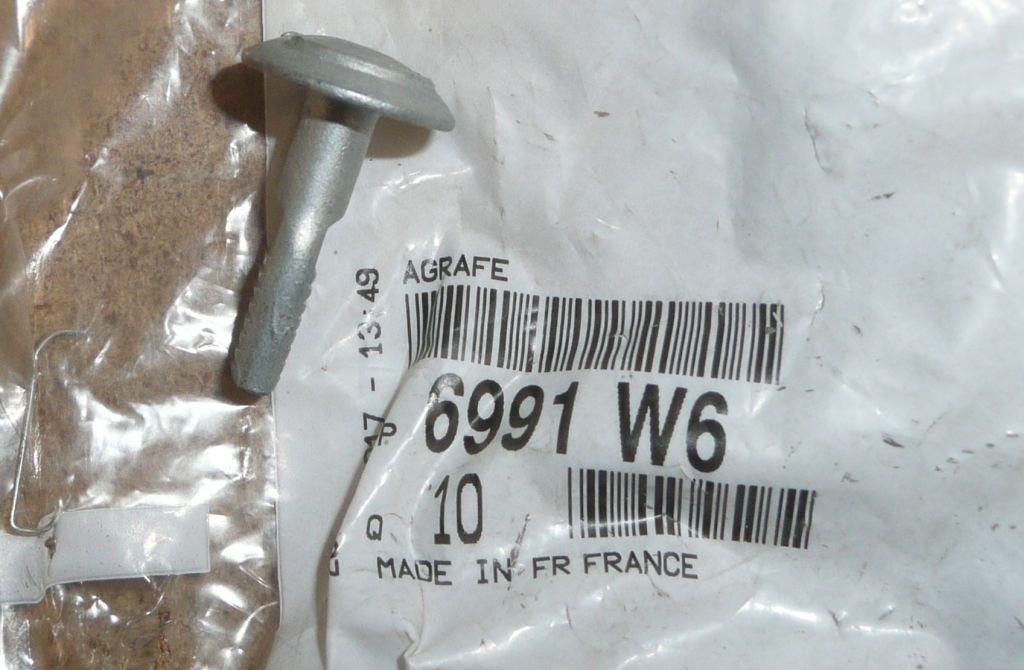 Citroen/Peugeot 6991 W6 Clamp 6991W6 6991W6 Citroen/Peugeot Clamp
