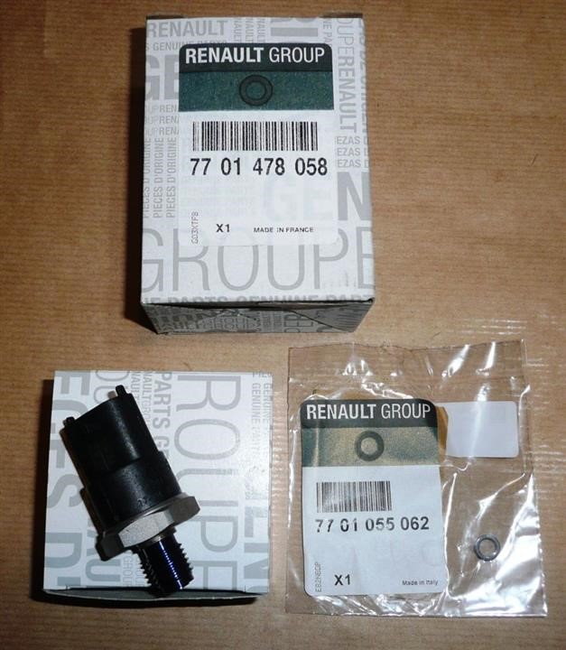 Renault 77 01 478 058 Fuel pressure sensor 7701478058