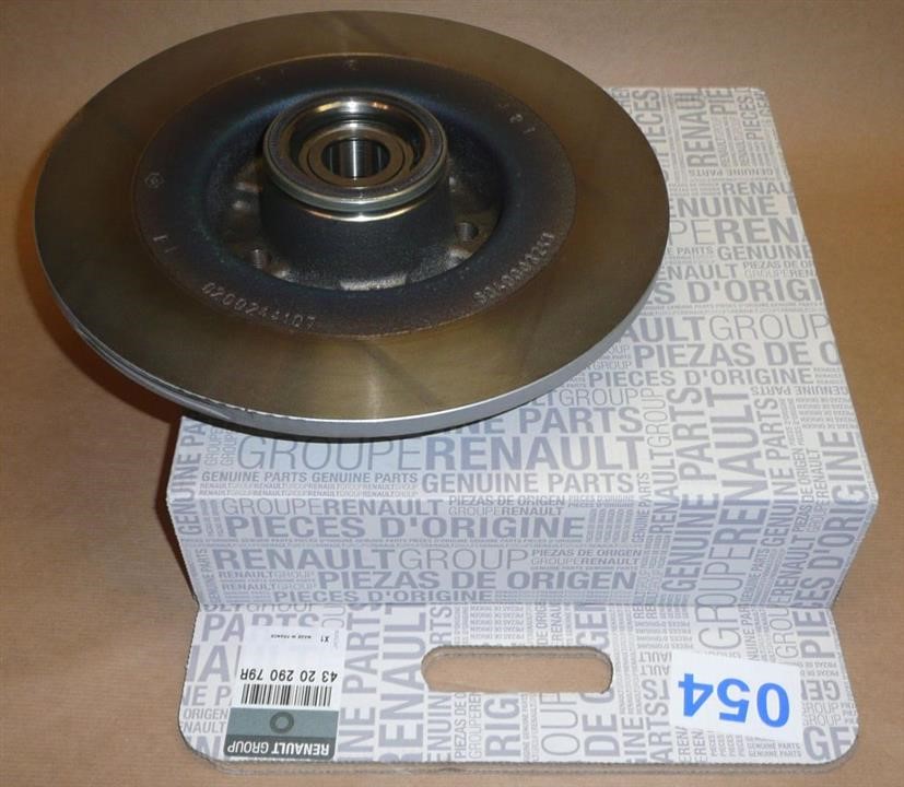 Renault 43 20 290 79R Rear brake disc 432029079R