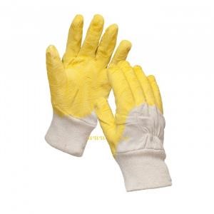 Wurth 1899400141 Cotton gloves with latex coating, yellow 1899400141