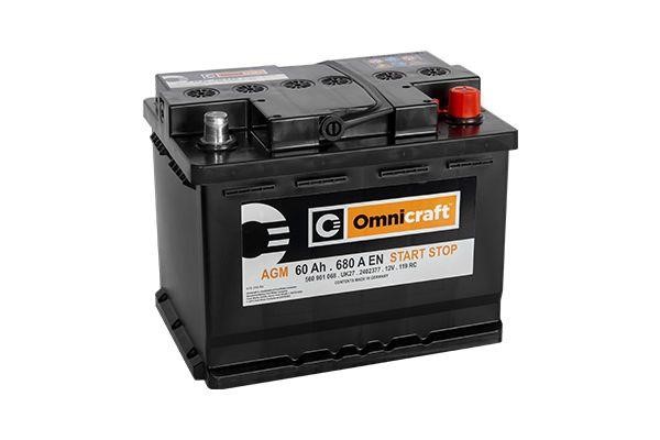 Omnicraft 2402377 Battery Omnicraft 119 AGM 12V 60AH 680A 2402377