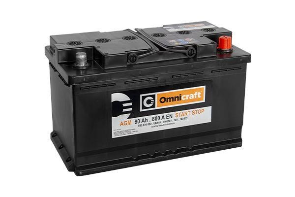 Omnicraft 2402381 Battery Omnicraft 140 AGM 12V 80AH 800A 2402381