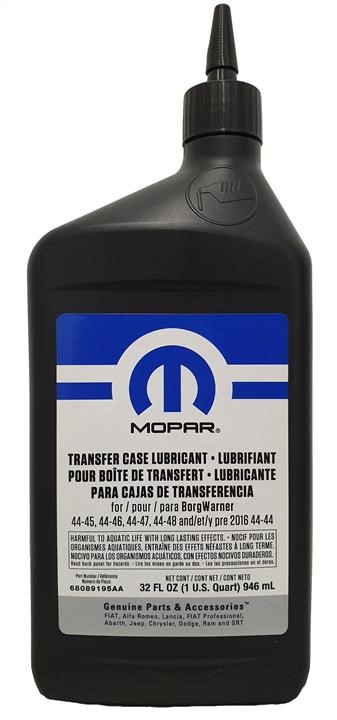 Chrysler/Mopar 68089 195AA Transmission oil Chrysler/MoparTransfer Case Lubricant for BorgWarner, 0,946 l 68089195AA