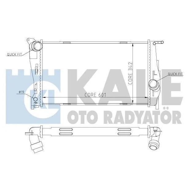 Kale Oto Radiator 354600 Radiator, engine cooling 354600