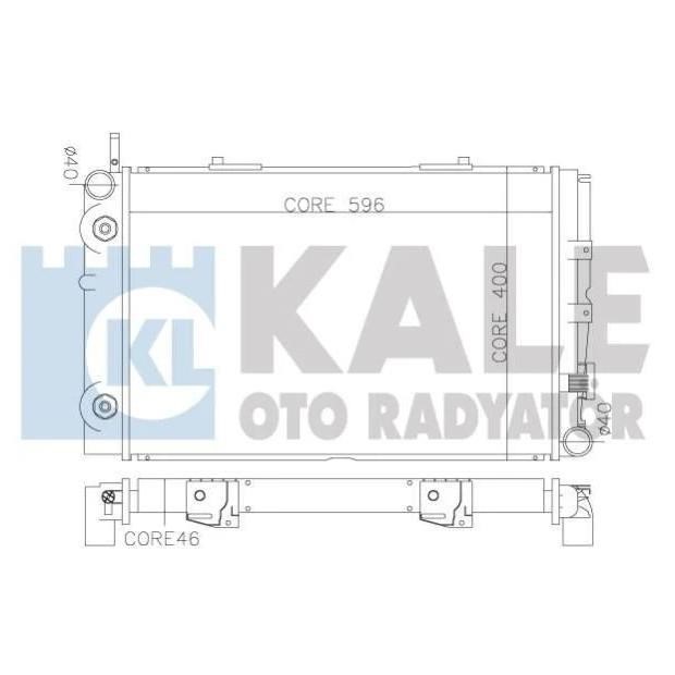 Kale Oto Radiator 370200 Radiator, engine cooling 370200