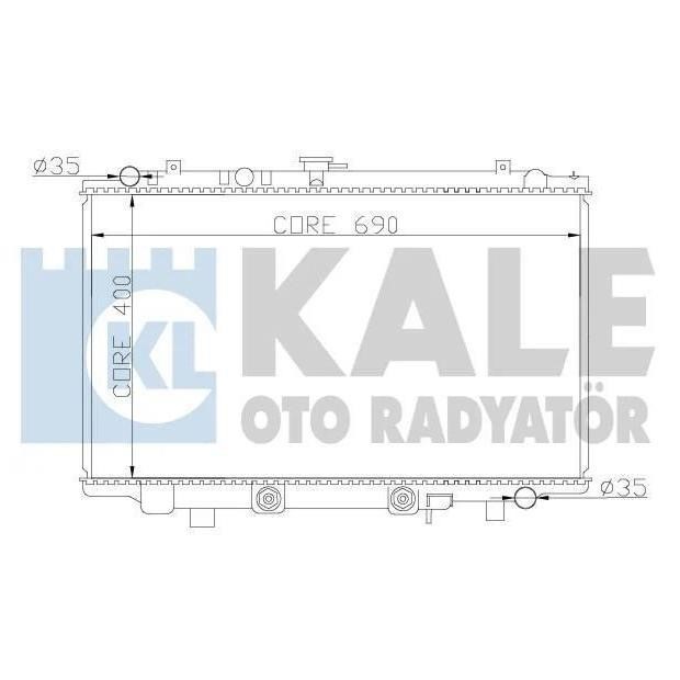 Kale Oto Radiator 370500 Radiator, engine cooling 370500