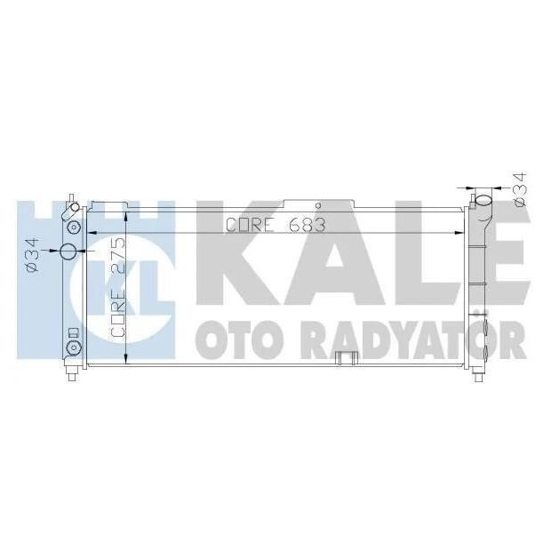 Kale Oto Radiator 371100 Radiator, engine cooling 371100