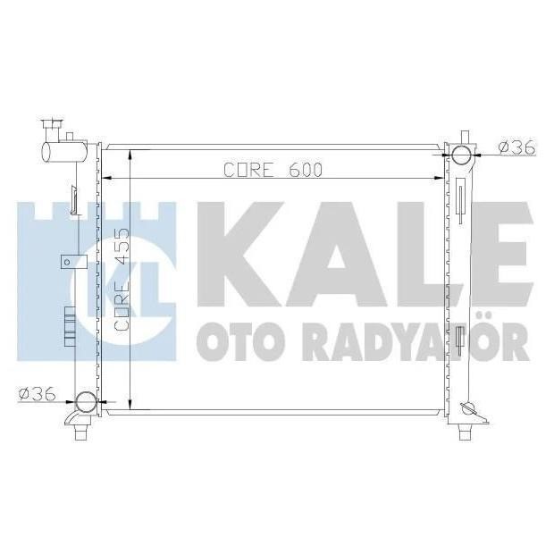 Kale Oto Radiator 341980 Radiator, engine cooling 341980