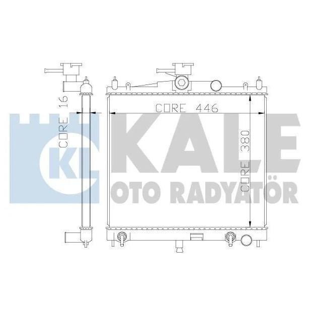 Kale Oto Radiator 342050 Radiator, engine cooling 342050