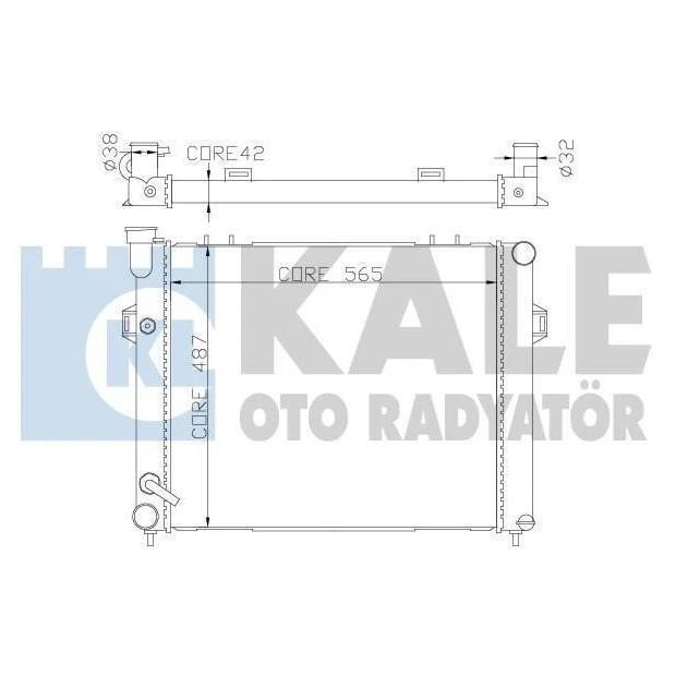 Kale Oto Radiator 342075 Radiator, engine cooling 342075