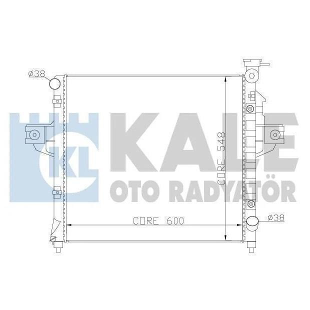 Kale Oto Radiator 342085 Radiator, engine cooling 342085