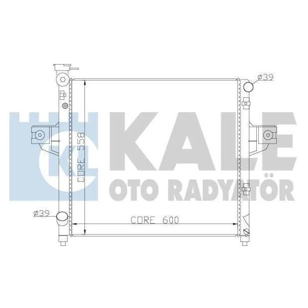 Kale Oto Radiator 342095 Radiator, engine cooling 342095