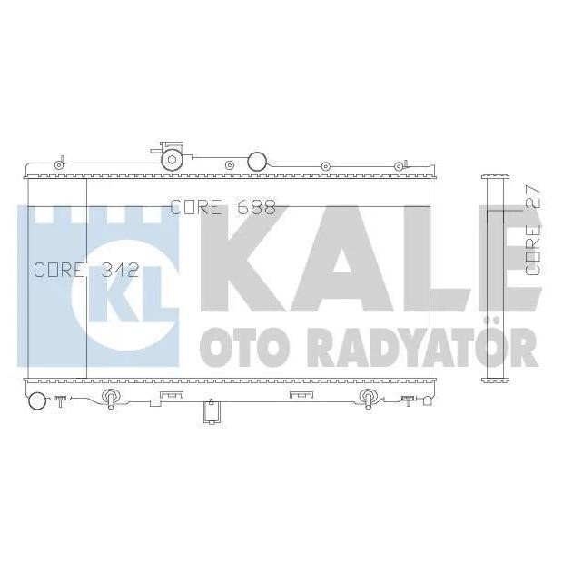 Kale Oto Radiator 342110 Radiator, engine cooling 342110