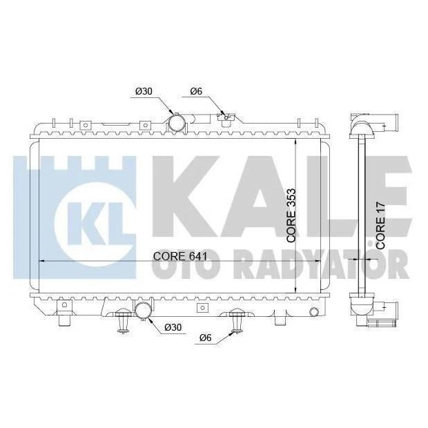 Kale Oto Radiator 342150 Radiator, engine cooling 342150