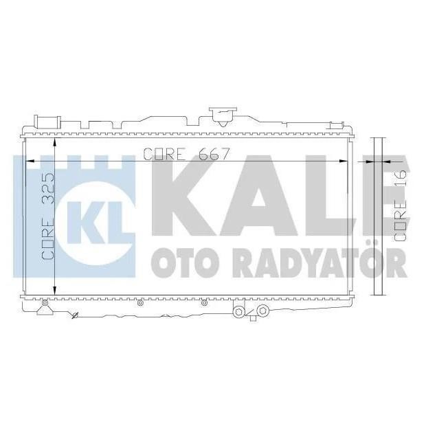 Kale Oto Radiator 342155 Radiator, engine cooling 342155