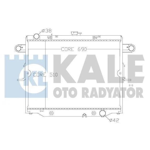 Kale Oto Radiator 342175 Radiator, engine cooling 342175
