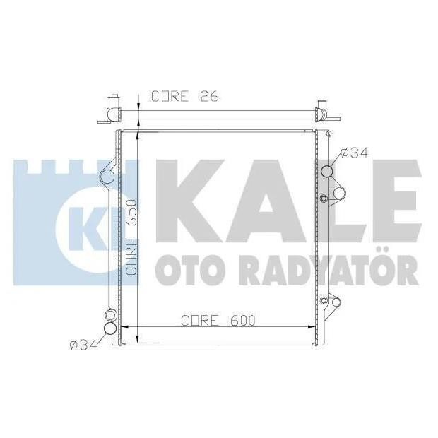 Kale Oto Radiator 342180 Radiator, engine cooling 342180